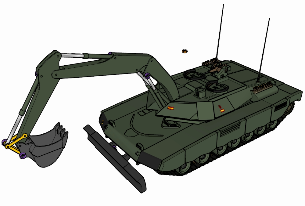 3D Leopard tank
