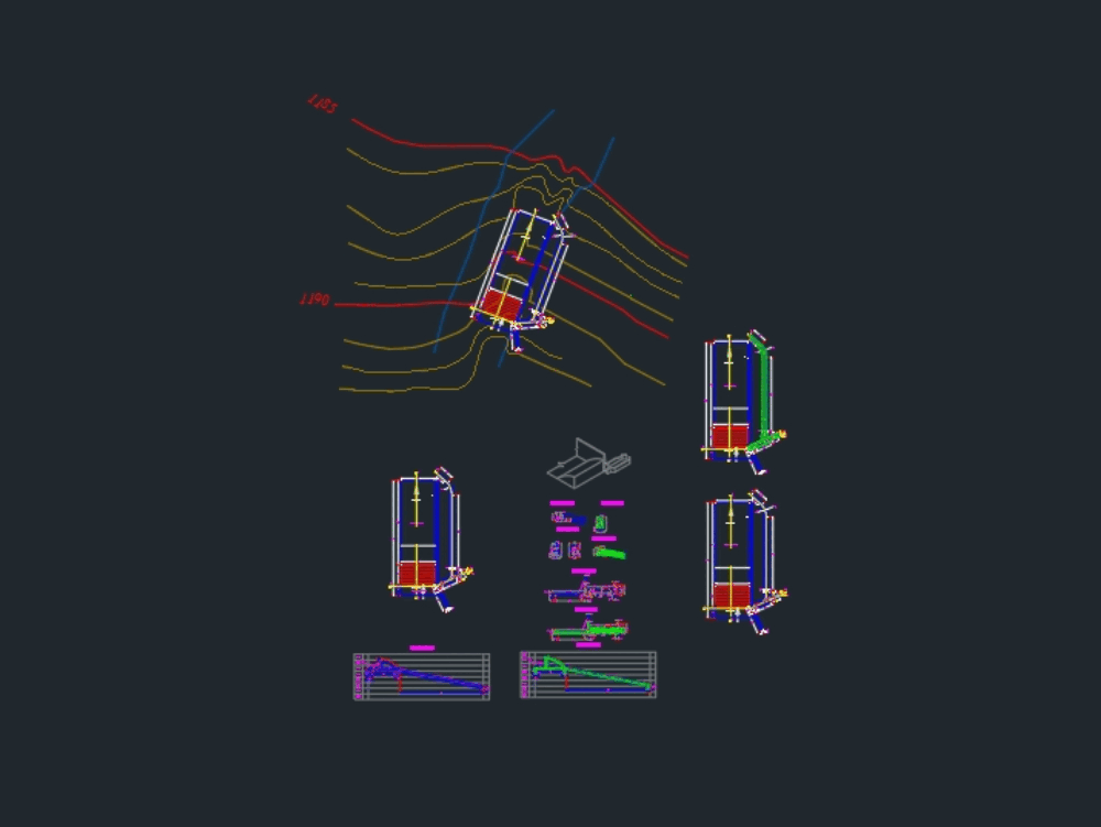 Plano De Captacion En Autocad Descargar Cad 102 Mb Bibliocad 4703