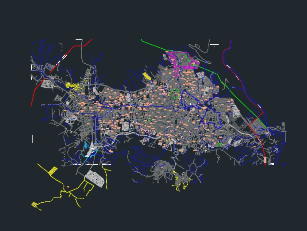 Mapa De Tuxtla Gutierrez Chiapas México 943 Mb Bibliocad