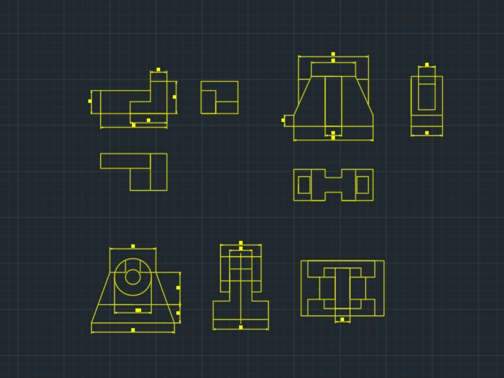 Desenho De Pecas Mecanicas Em Autocad Cad 51 52 Kb Bibliocad