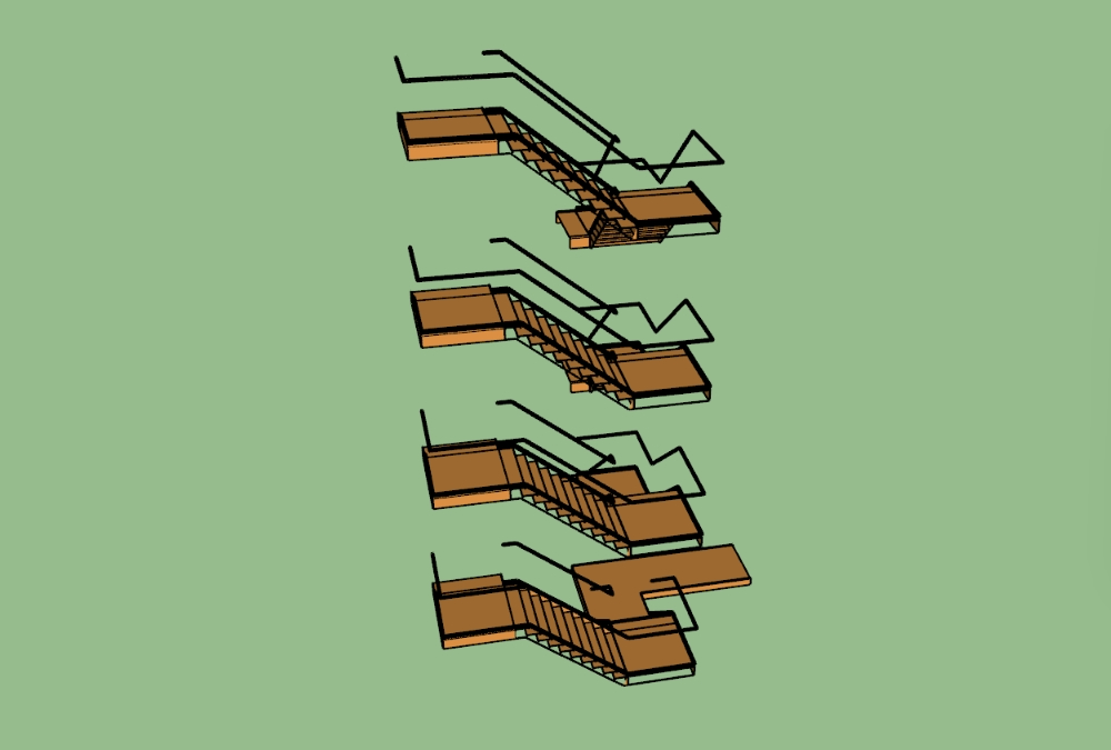 Escadas da fábrica