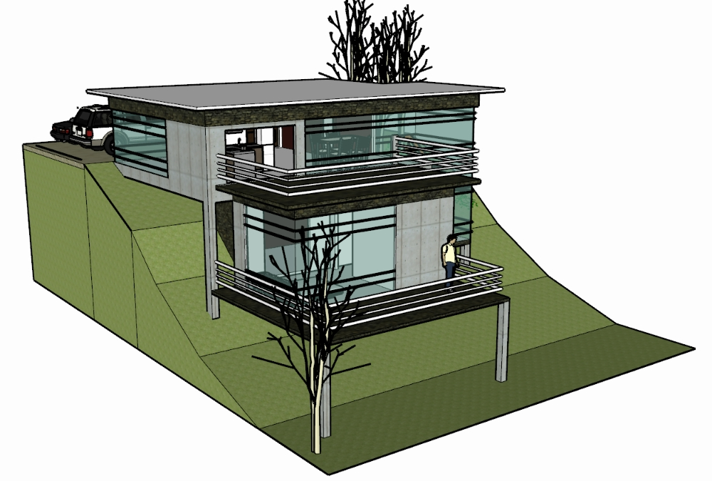 3D modern cottage