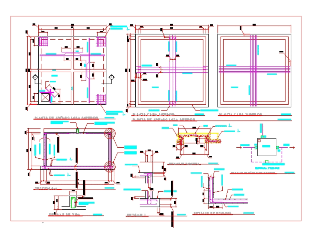 Distribution tank 50 m3 reinforced concrete (409.52 KB) | Bibliocad