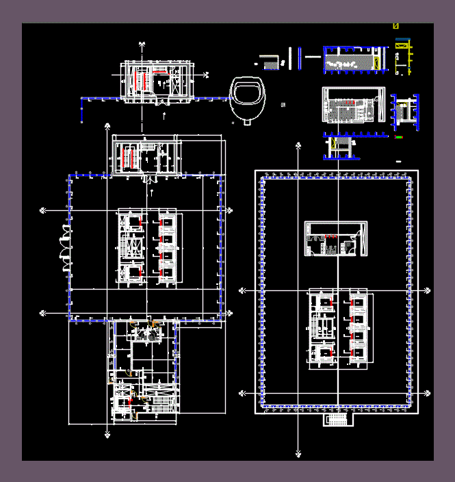 IBM Detalhes dos banheiros e planos de arquitetura