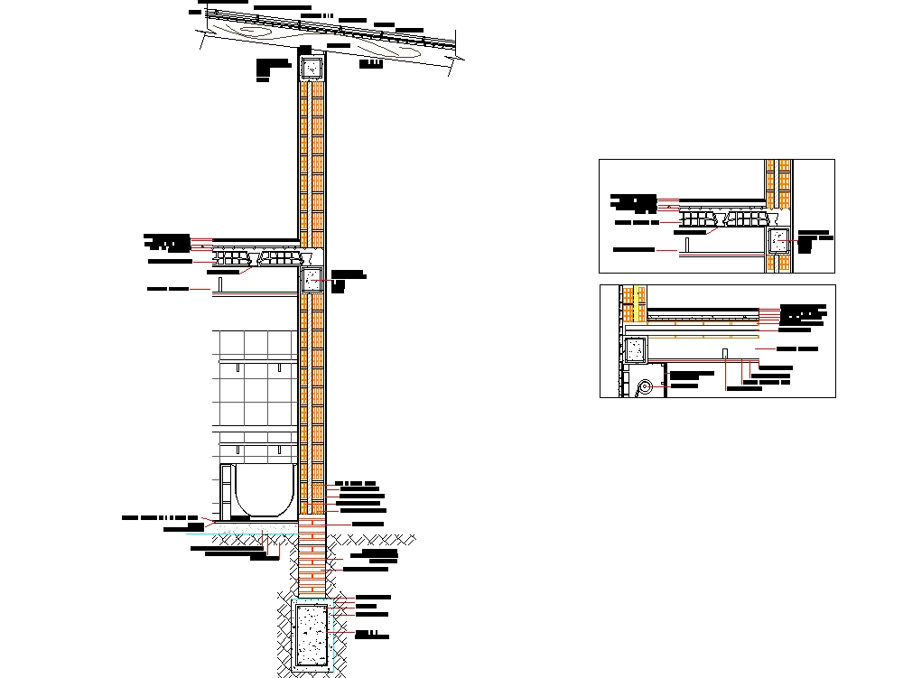 Corte constructivo de sistema tradicional. (110.47 KB) | Bibliocad