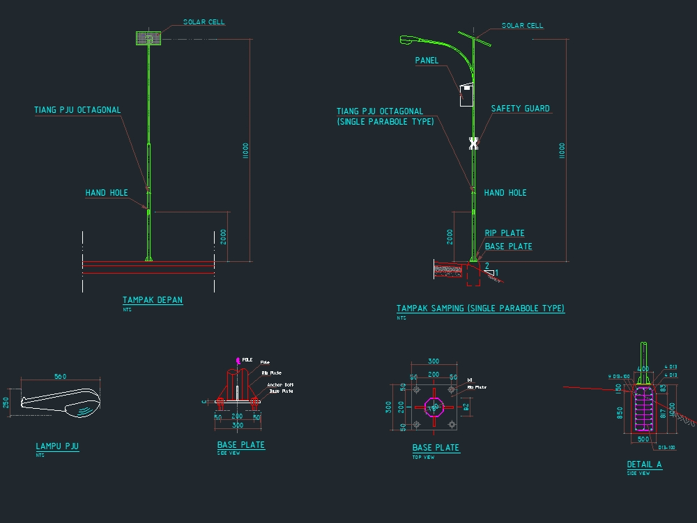 Detalhe de iluminação em AutoCAD | Baixar CAD Grátis (76.27 KB) | Bibliocad