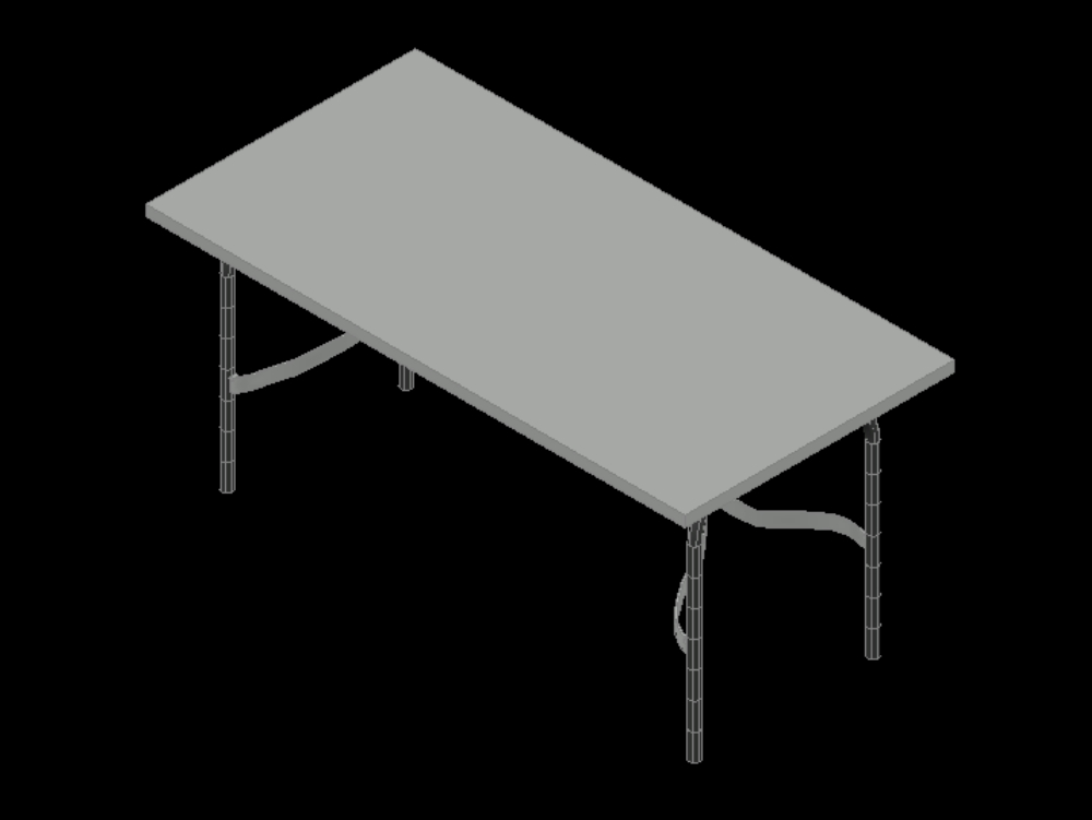 Work table in 3d.