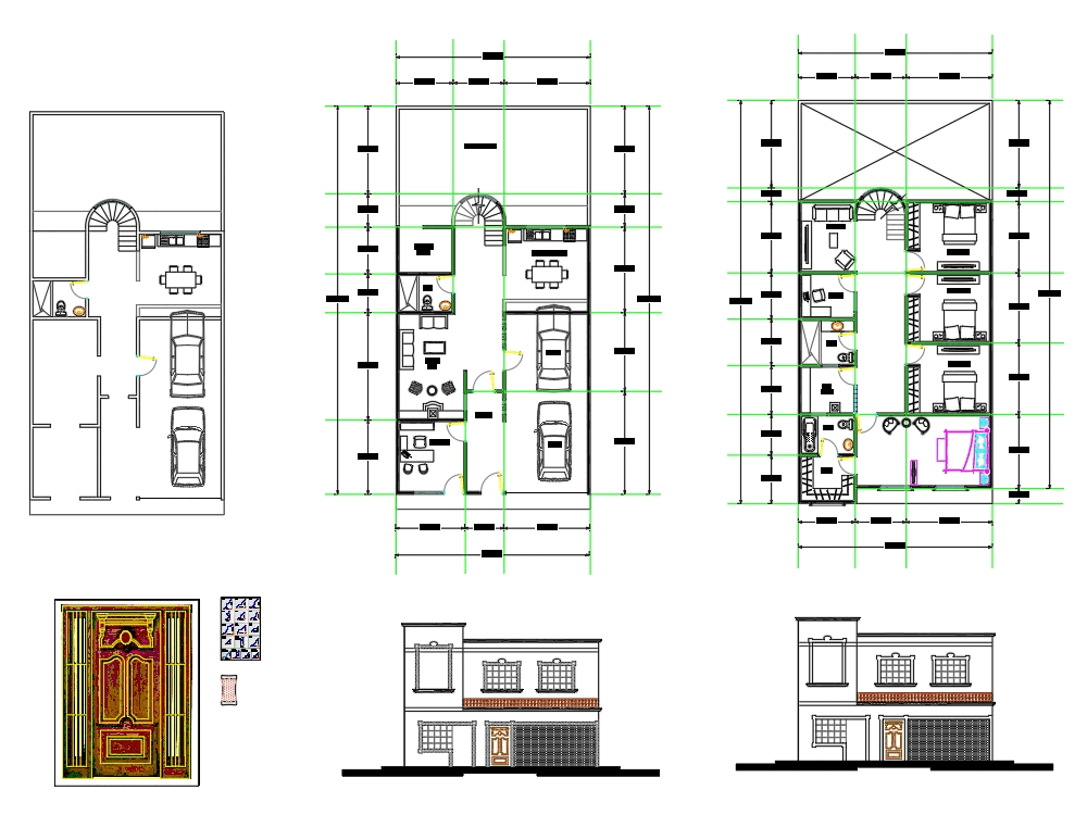 Casa Habitacion En Autocad Descargar Cad 1238 Mb Bibliocad 1488