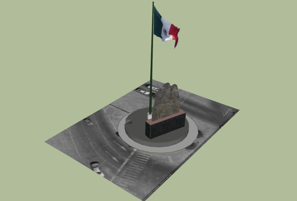 Plaza de bandera. 