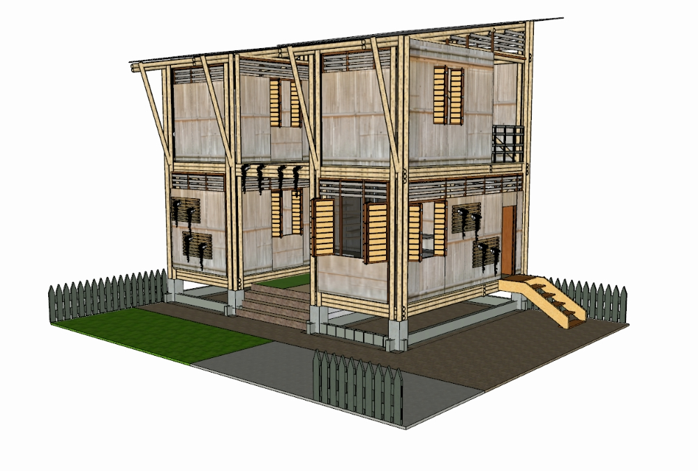 Prototyp des sozialen Wohnungsbaus für Manabi