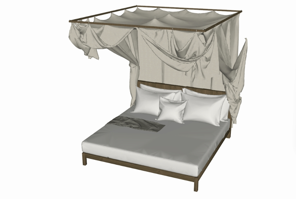 3D canopy bed