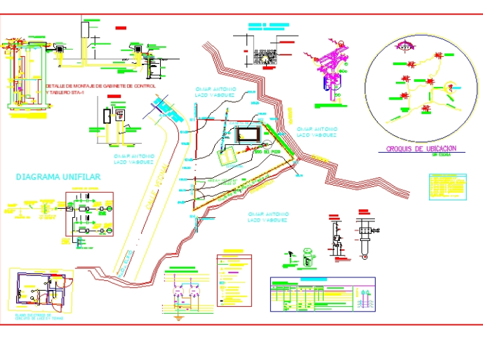 Electric plant design for well