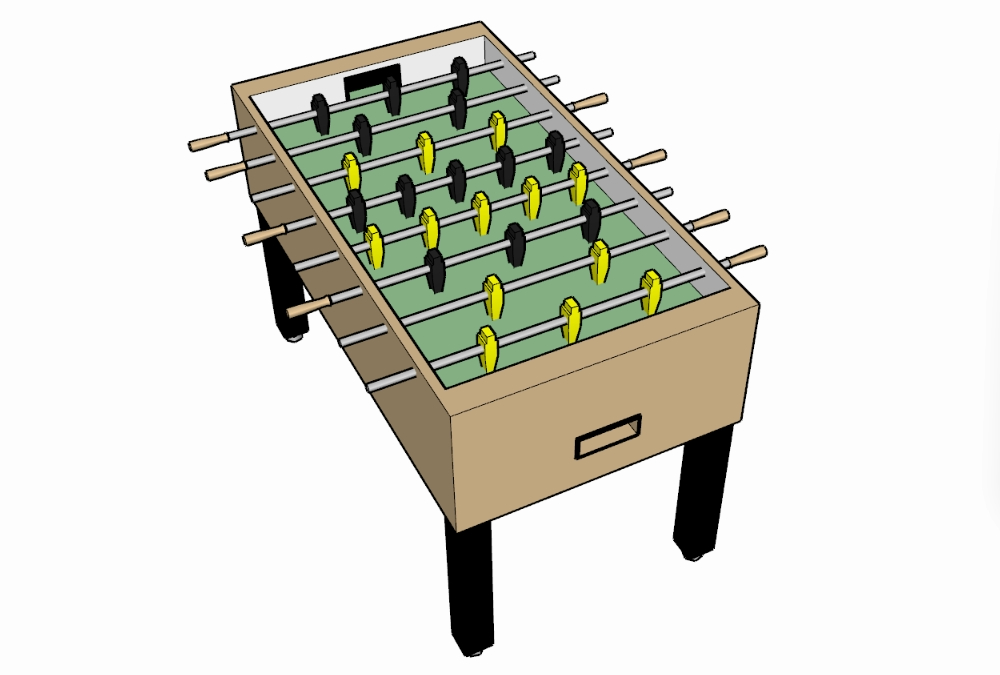 3D foosball table