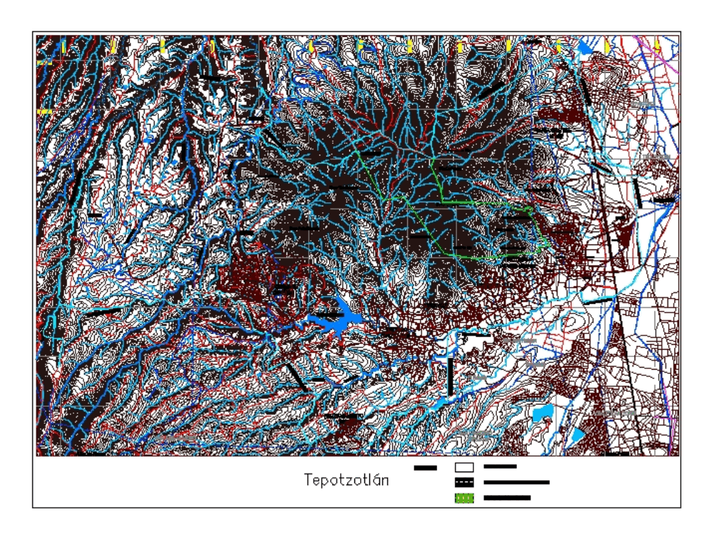 Mapa de tepotzotlan en AutoCAD | Descargar CAD gratis (857.6 KB