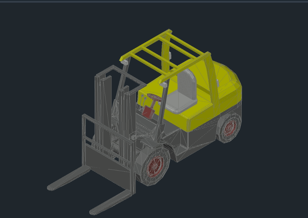 Carretilla cargadora en AutoCAD | Descargar CAD (278.08 KB) | Bibliocad