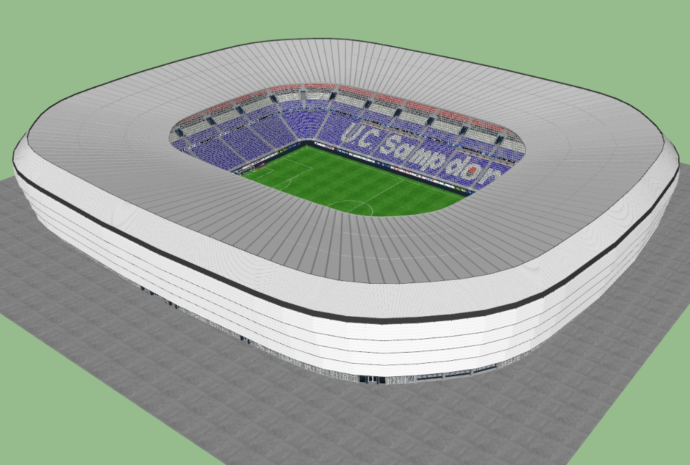 Estádio de futebol 3d