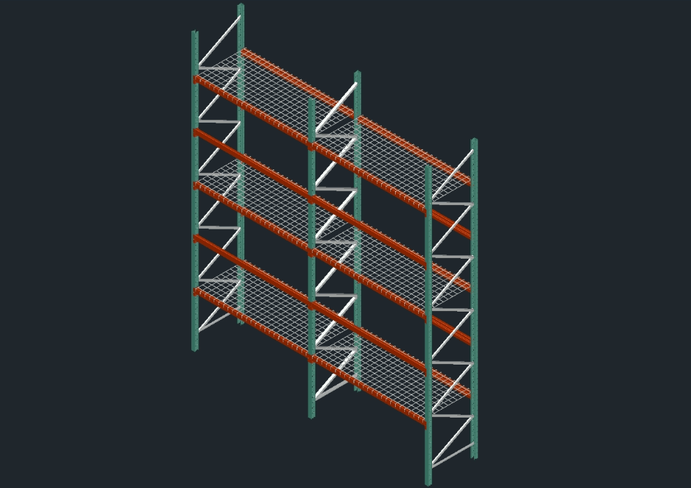 3d shelf in AutoCAD CAD download (13.13 MB) Bibliocad