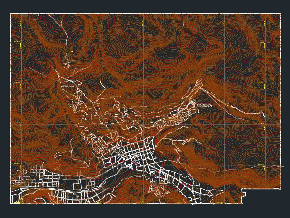 San Jerónimo topographic map