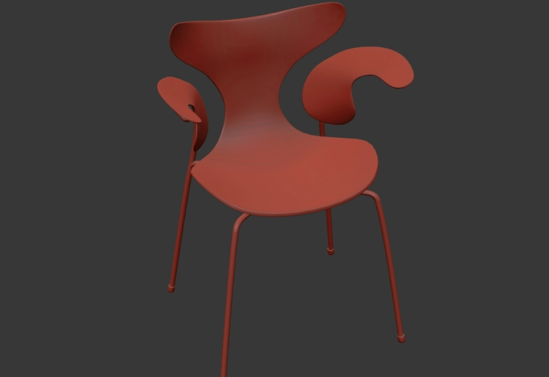 Moderner Stuhl 3d