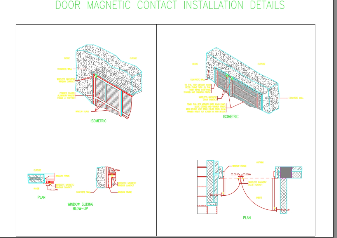 DOOR MAGNETIC CONTACT