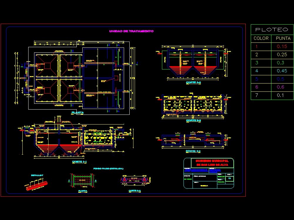 Plant wastewater treatment in AutoCAD  CAD (450.49 KB)  Bibliocad