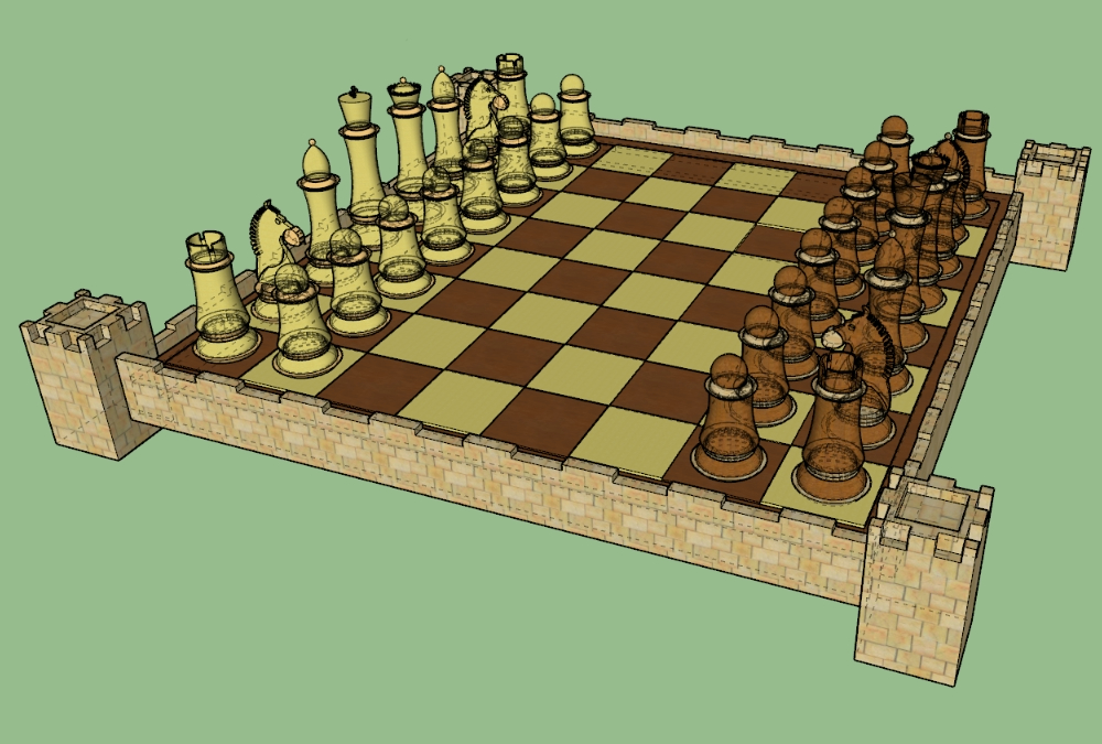 Chess-Ajedrez, 3D CAD Model Library