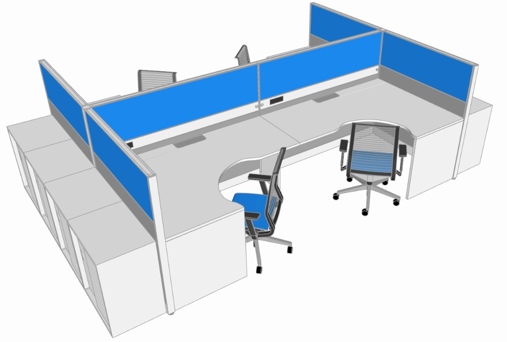 Desk with room for two people