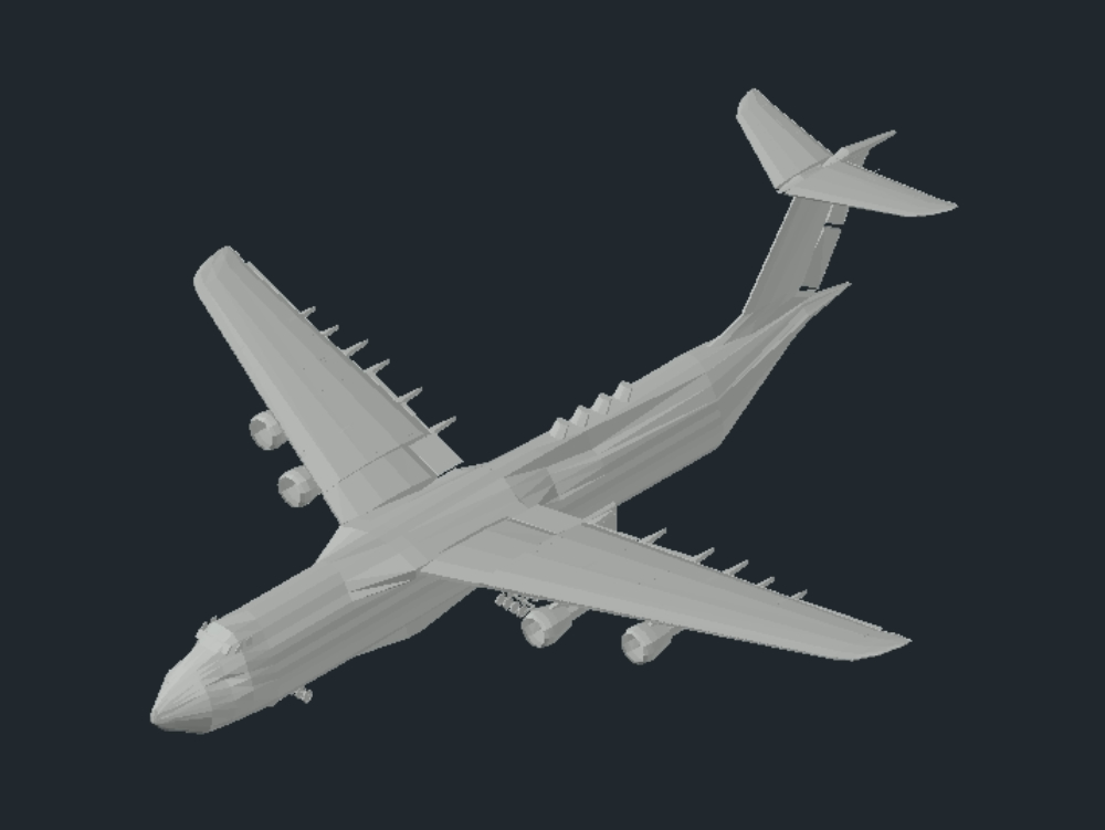 avião 3d