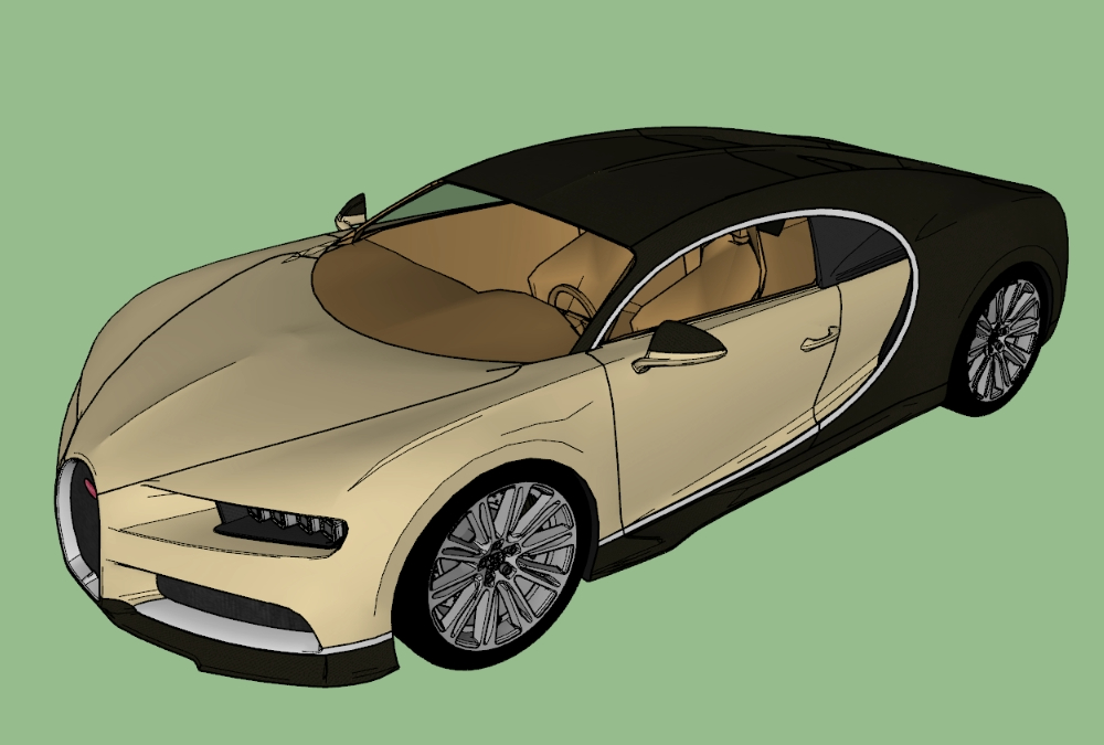 3d Bugatti Auto