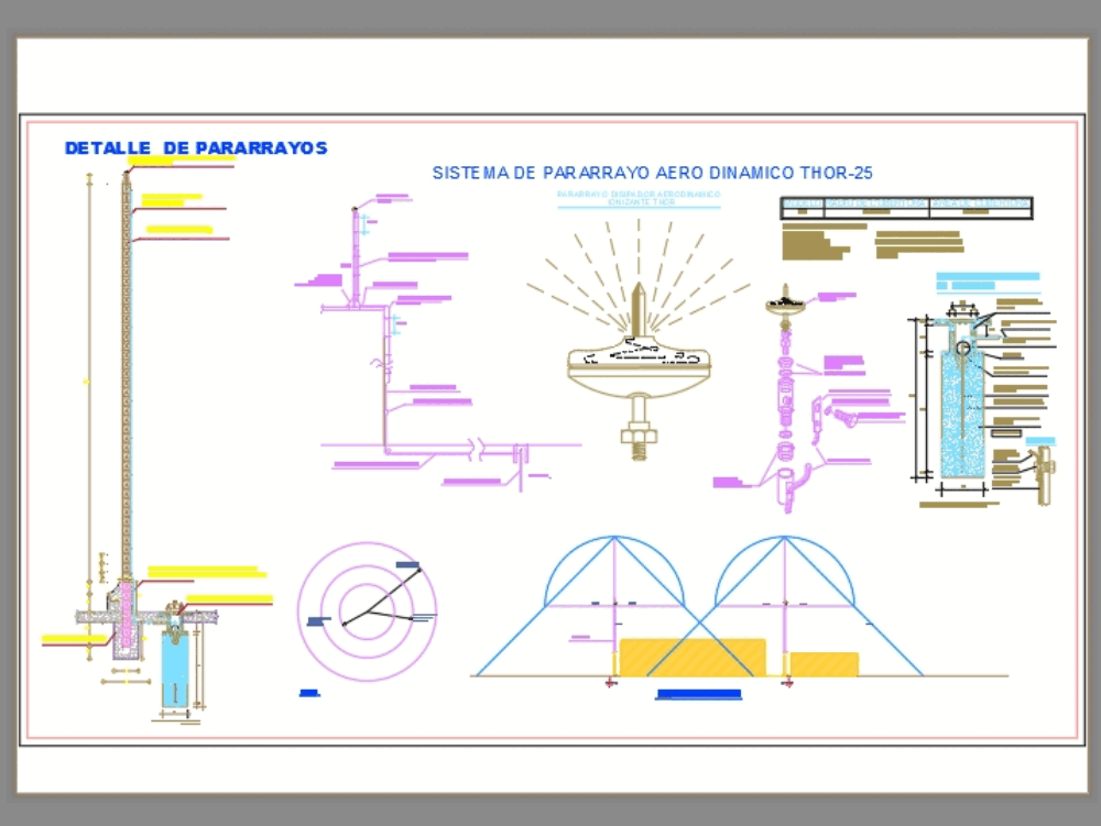 Lightning Rod Details Cad Templates Dwg Cad Templates vrogue.co