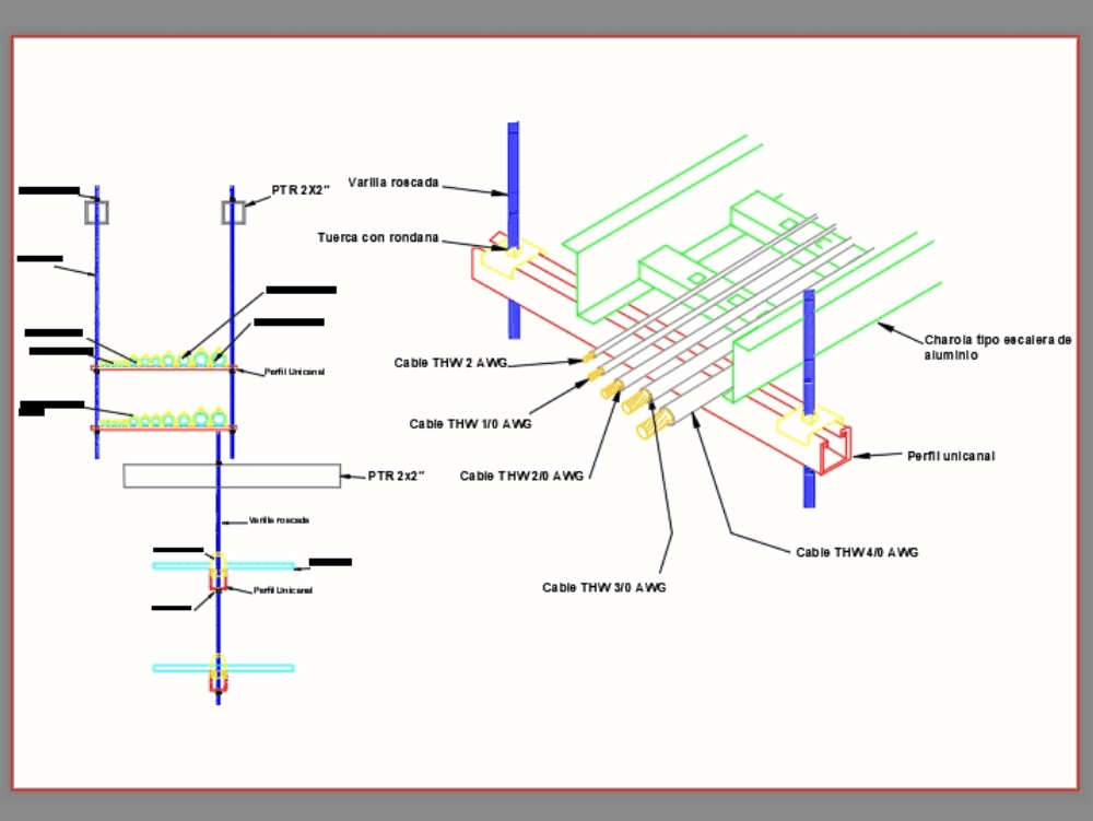 Detail of tray in AutoCAD CAD download 190.89 KB 