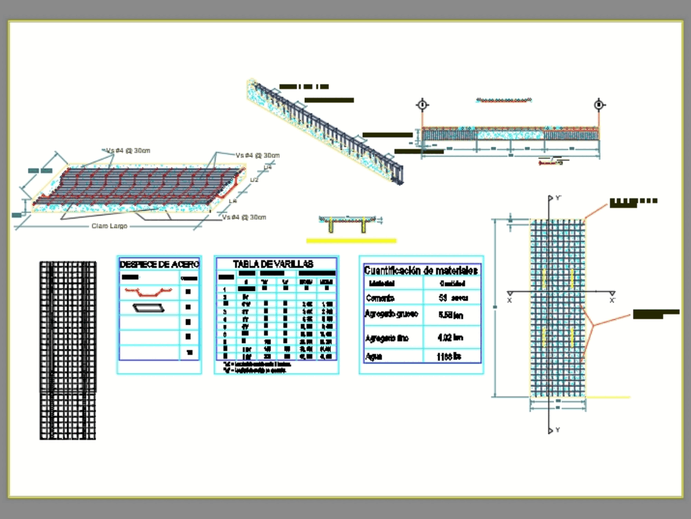 Losa y trabes en AutoCAD | Descargar CAD gratis (772.47 KB) | Bibliocad