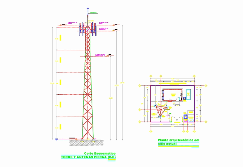 Torre de en AutoCAD CAD (631.44 KB) Bibliocad