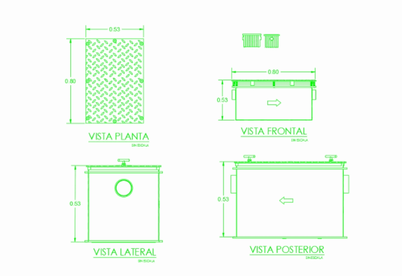 Grease trap box