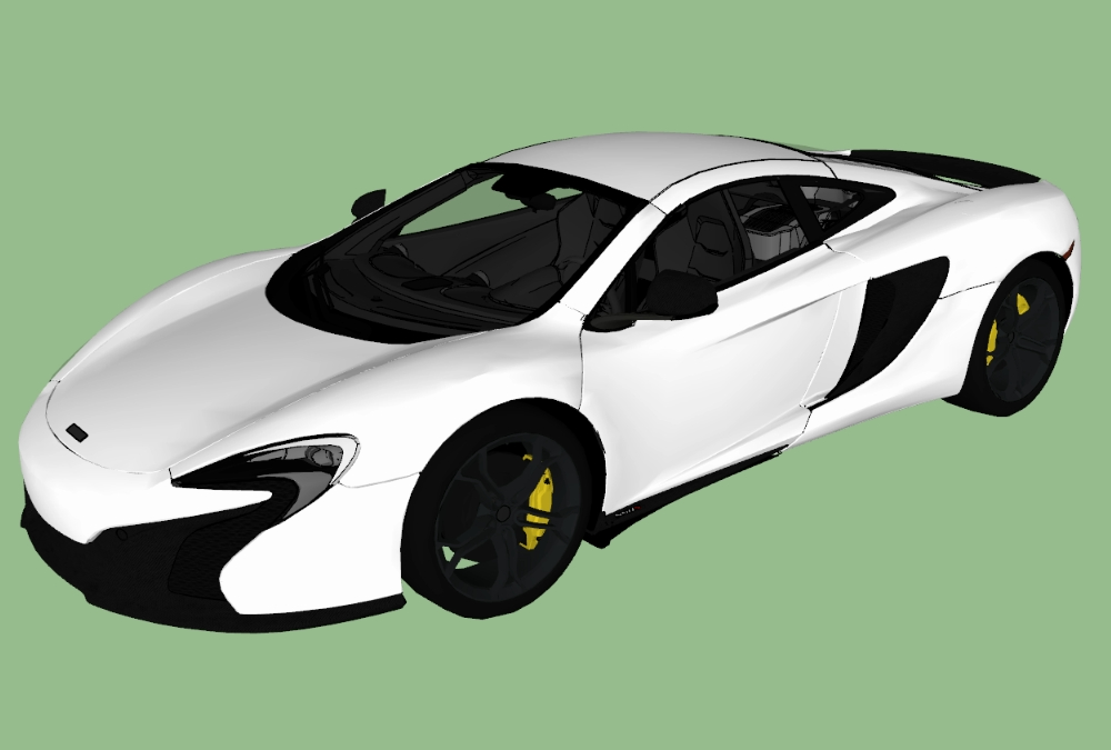 Materiais 3D da McLaren configurados
