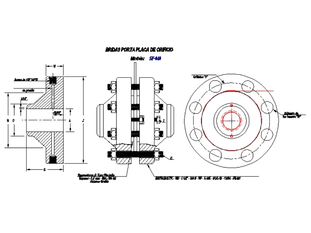 Orifice Plate Cad Drawings