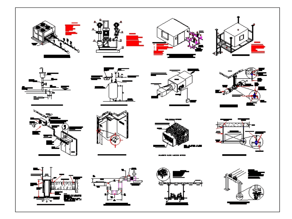 Détails Généraux De Hvac Dans Autocad Téléchargement Cad 39213 Kb Bibliocad 3149