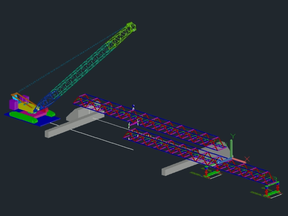 Instalación  puente de tubos 3D