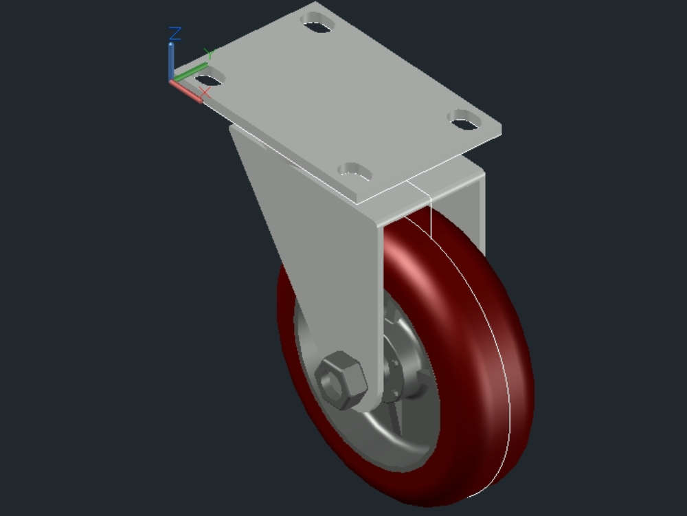 3d polyurethane wheel