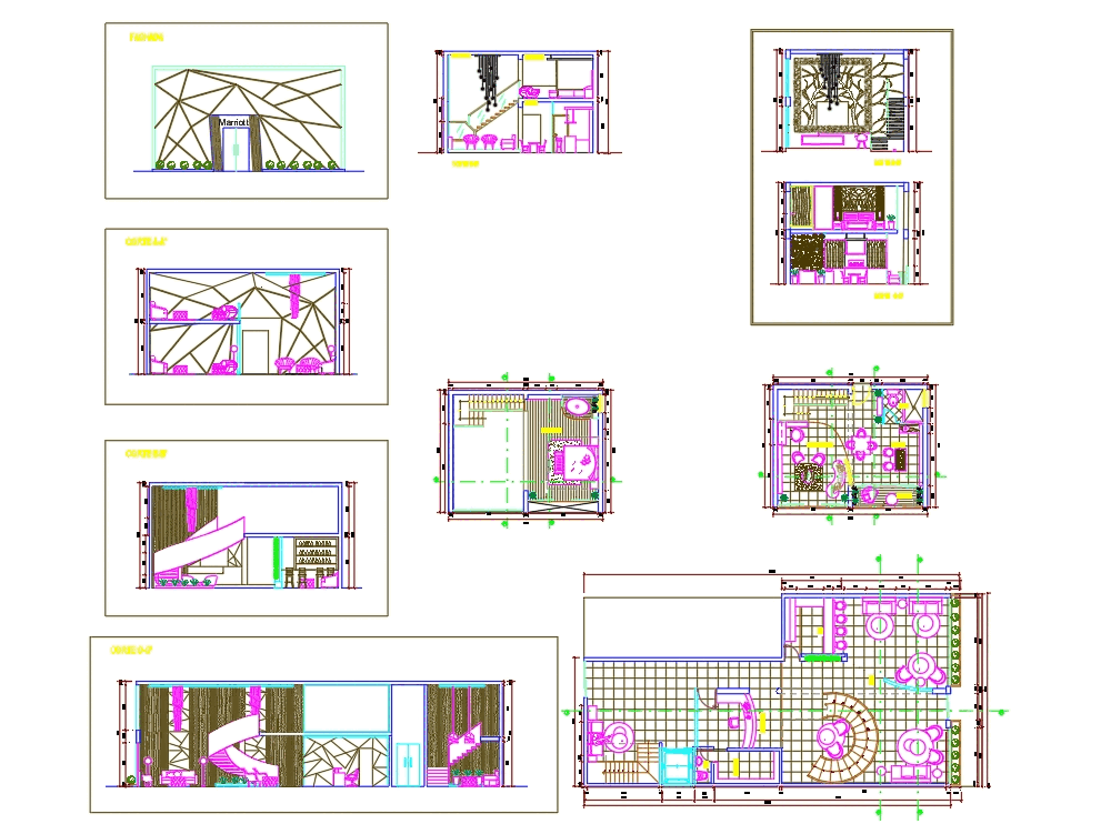 Presidential suite in AutoCAD | CAD download (3.52 MB) | Bibliocad