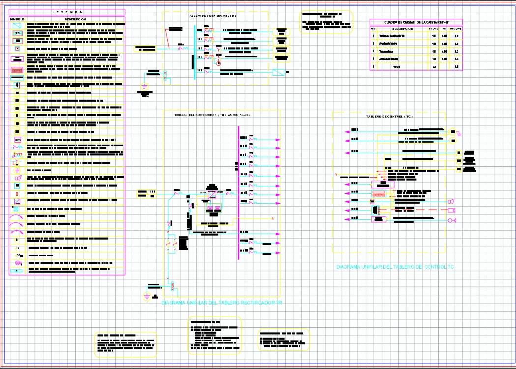 Diagrama Unifilar Tablero De Control 1385 Kb Bibliocad 7427