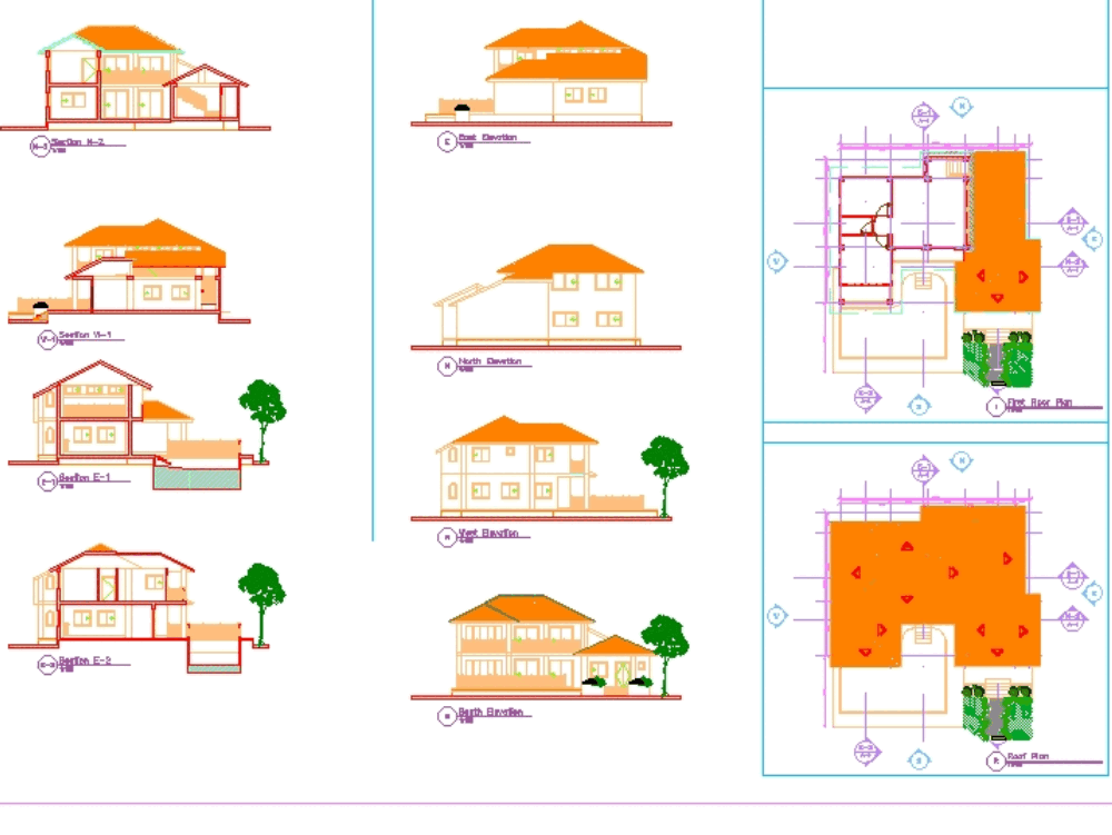 3d duplex house in AutoCAD | CAD download (1.15 MB) | Bibliocad