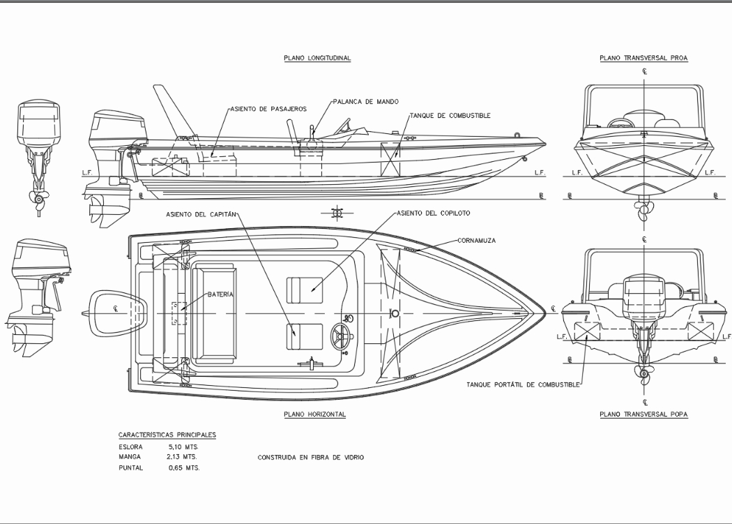 Sport boat general arrangement