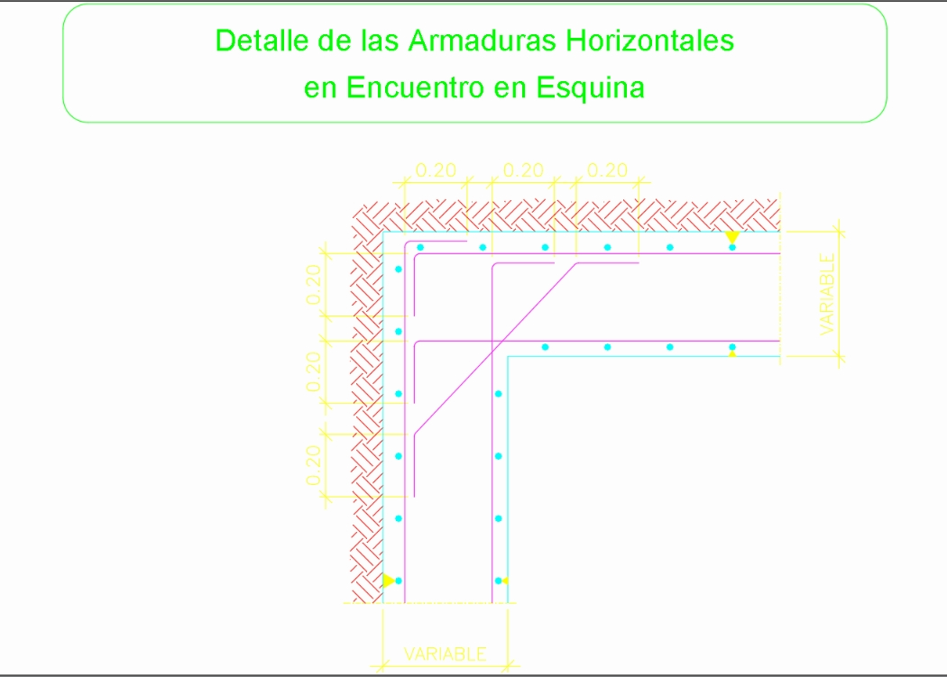 horizontal rebars