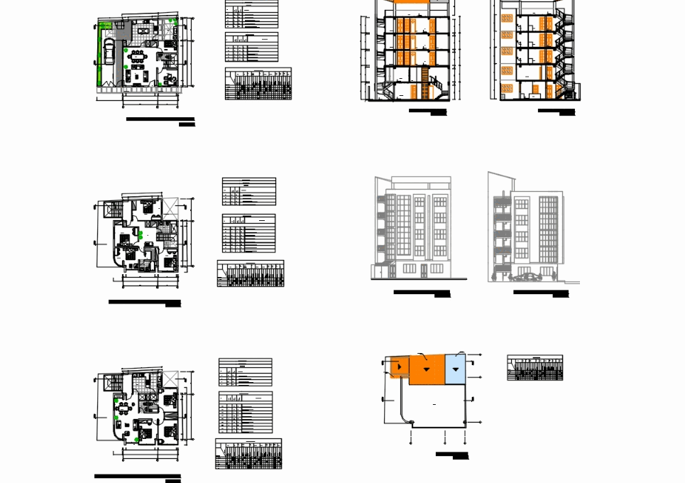 Logement Multifamilial Dans Autocad Téléchargement Cad 133 Mb Bibliocad 5287