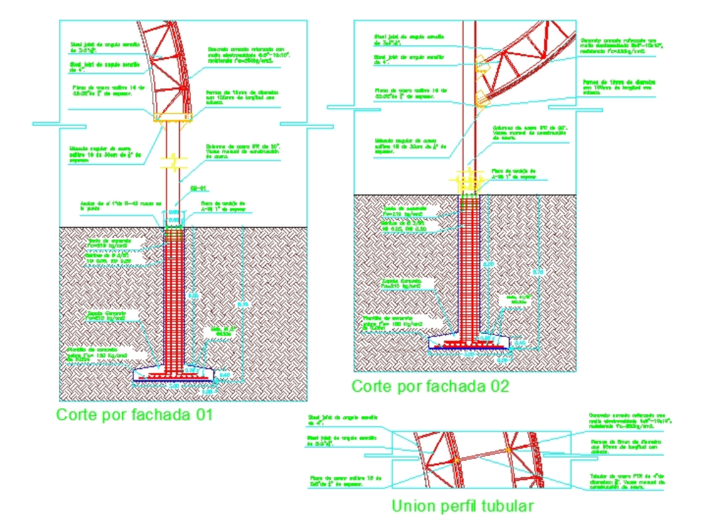 Detalhe estrutural de arco e coluna.