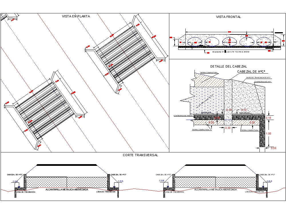 Design Culverts Domed In AutoCAD | Download CAD Free (9.26 MB) | Bibliocad