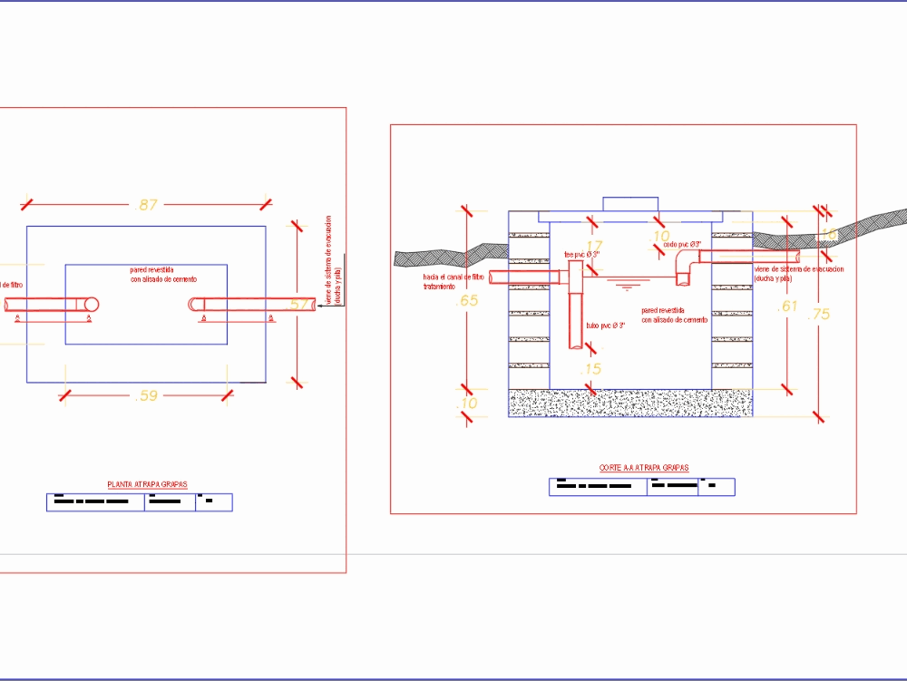 Grease trap in AutoCAD CAD download (51.56 KB) Bibliocad