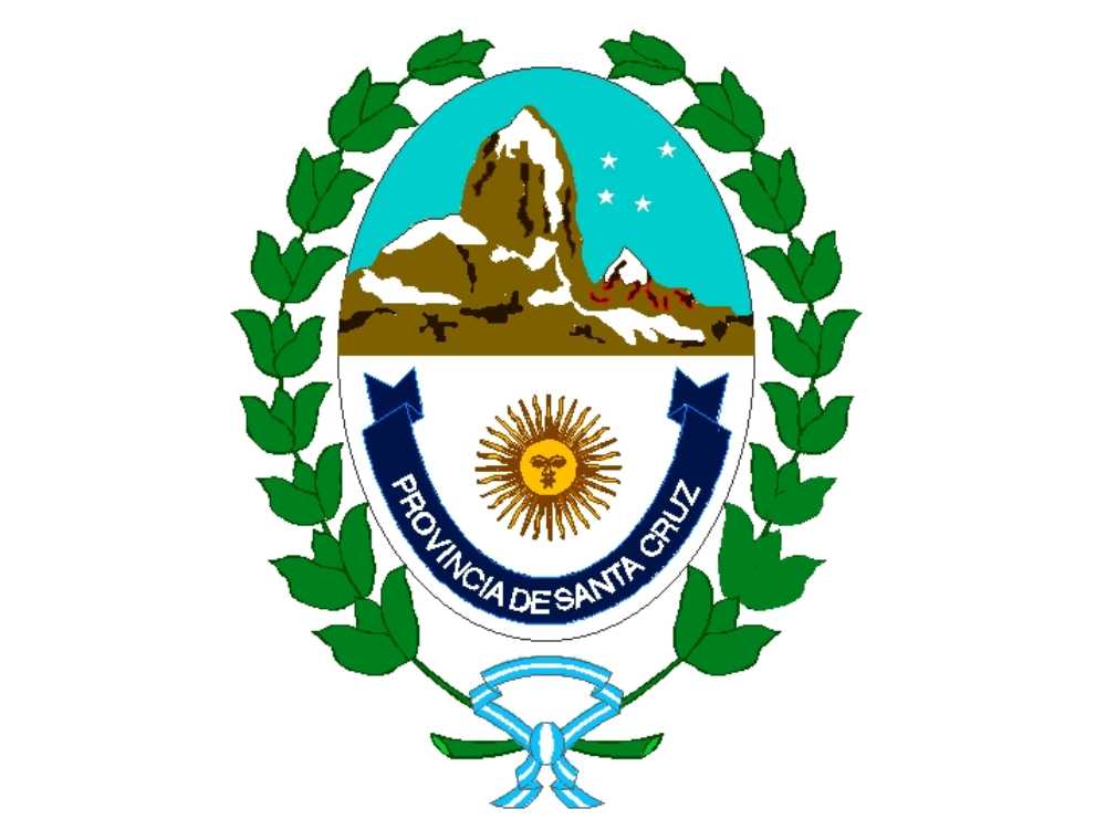 Wappen von Santa Cruz, Argentinien