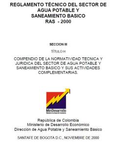 Reglamento RAS 2000